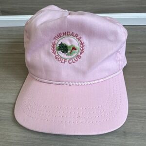 Vintage Thendara golf‎ Club Pink Rare rope truckers hat Strapback Cap